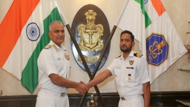 India News | Indian Navy Chief Presents Navy's Intellectual Beacon to Commander M Arun Chakravarthy