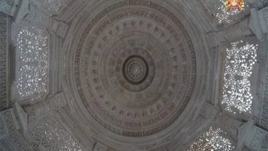 India News | Ram Janmbhoomi Trust Shares Pictures of Carvings Inside Ram Temple in Ayodhya