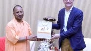 World News | UK Envoy Alex Ellis Meets Uttar Pradesh CM Yogi Adityanath