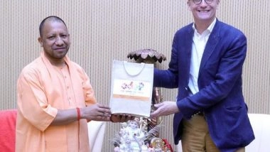 World News | UK Envoy Alex Ellis Meets Uttar Pradesh CM Yogi Adityanath