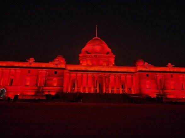 Entertainment News | Rashtrapati Bhawan Lit In Red As Part Of The 'Go ...