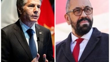 World News | Antony Blinken, James Cleverly Hold Talks on Israel-Hamas Conflict, Humanitarian Access to Gaza Civilians