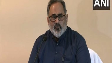 India News | MoS Rajeev Chandrasekhar Hits Back at Kerala CM Vijayan's Jibe Calling BJP Poisonous