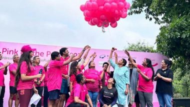 Business News | BGS Gleneagles Hospital's 'Pink Wave' Empowers Breast Cancer Awareness: 2000+ Join 'Pink Up the Pace' Run