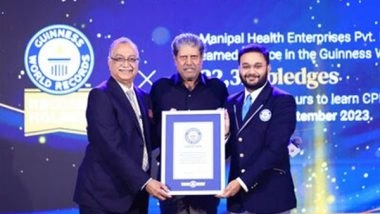 Business News | Manipal Hospitals Receives Prestigious GUINNESS WORLD RECORDS Certificate
