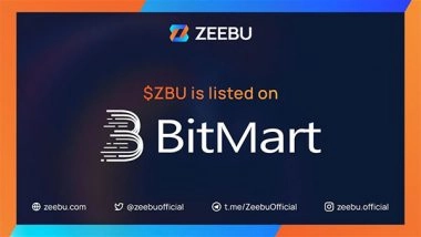 Business News | Zeebu Token Lists on BitMart Exchange