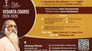 Business News | Unlock Transformational Wisdom: Join Chinmaya Mission's 19th Two-year Residential Vedanta Course