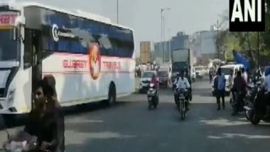 India News | Maratha Quota Row: Traffic Movement Partially Restored on Pune-Bengaluru Highway After Protests at Navale Bridge