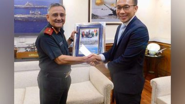 World News | CDS Chauhan, Singapore's Permanent Secy Reaffirm Bilateral Defence Ties