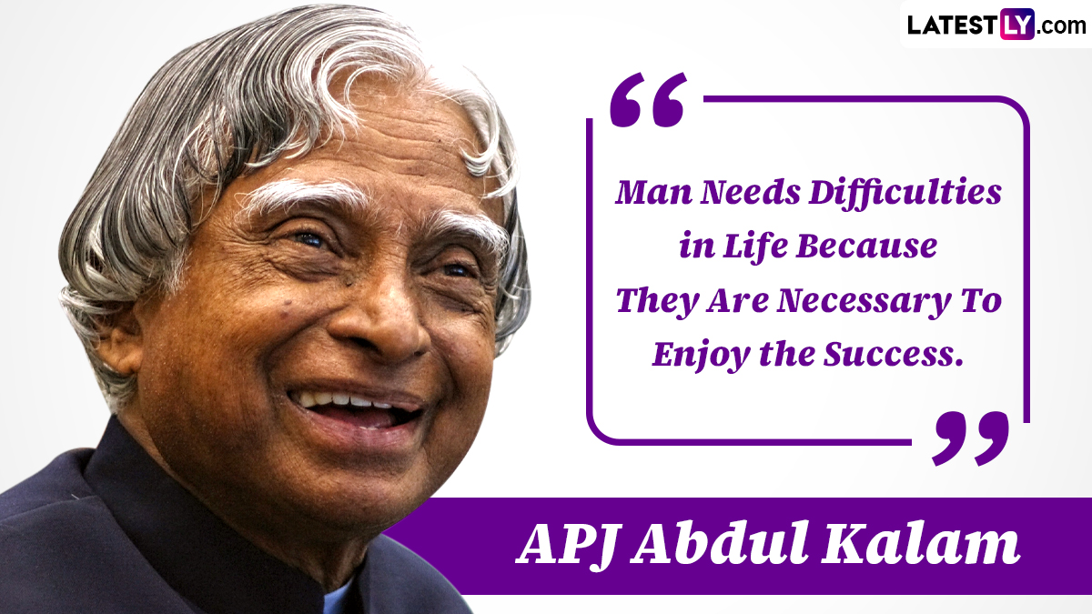 Dr APJ Abdul Kalam Quotes for World Students' Day 2023: Remembering the  Missile Man's Legacy With His Most Motivational Sayings, Messages and  Images on His Birth Anniversary