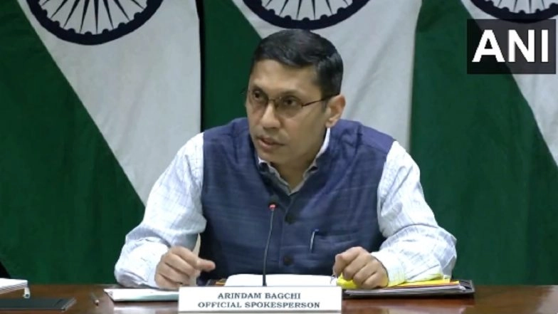 Gaza Hospital Blast: India Calls for Strict Observance of International Humanitarian Law; Expresses Concern Over Civilian Casualties in Israel-Hamas Conflict (Watch Video)