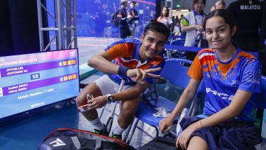 Asian Games 2023: Abhay Singh, Anahat Singh Settle for Bronze Medal in Squash Mixed Doubles With Semifinal Loss to Malaysia’s Aifa Azman and Mohammad Syafiq
