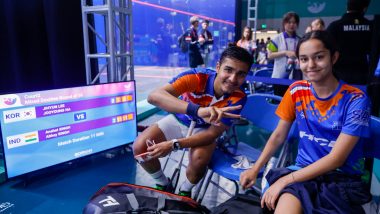 Abhay Singh, Anahat Singh Win Bronze Medal After Losing Squash Mixed Doubles Semifinal in Asian Games 2023
