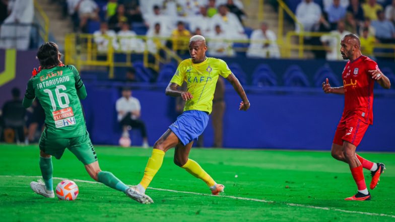 Al-Nassr 2–2 Abha, Saudi Pro League 2023–24: Cristiano Ronaldo’s Side Held to a Draw at Home With Late Strike From Karl-Toko Ekambi (Watch Goal Video Highlights)