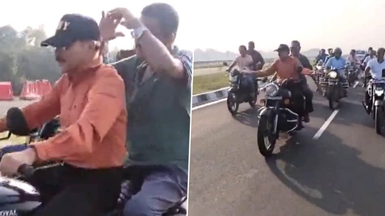 Adhir Ranjan Chowdhury Rides Bike Without Helmet Near Berhampore in West Bengal, Says 'If the Police Penalise Me Then There Is No Problem' After Video Goes Viral