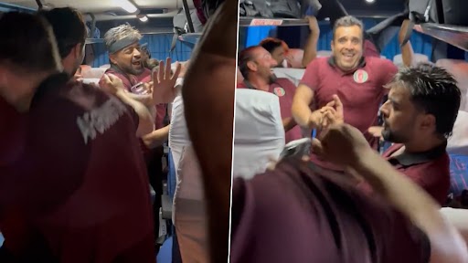 Afghanistan Players Dance To Shah Rukh Khan's 'Lungi Dance' Song in Team Bus After Beating Pakistan in ICC Cricket World Cup 2023, Video Goes Viral!