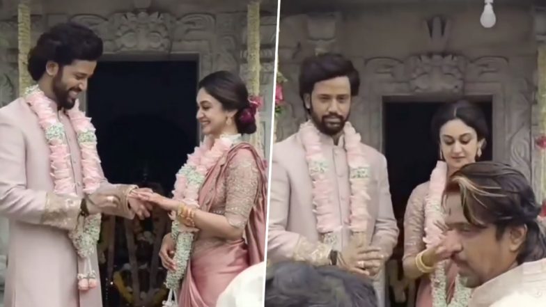 Aishwarya Arjun–Umapathy Ramaiah Are Engaged! Pics and Videos From Arjun Sarja’s Daughter’s Engagement Ceremony Go Viral