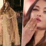 Aishwarya Rai Bachchan Walks The Ramp at Paris Fashion Week 2023! OG Queen Owns PFW As She Sashays Down the Runway in Shimmery Couture (View Pics & Video)