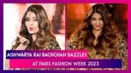 PFW 2023: Aishwarya Rai Bachchan Stuns In Golden Gown At The Fashion Event