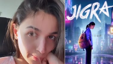 Alia Bhatt Gives Sneak Peek Into Her 'Jigra' Shoot Schedule, Shares Message for Director Vasan Bala (View Pic)