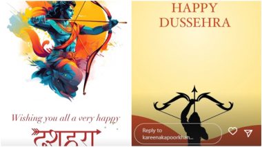 Dussehra 2023: Katrina Kaif, Kareena Kapoor, Parineeti Chopra and Other Celebs Extend Heartfelt Wishes on Vijayadashami!