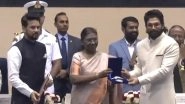 69th National Film Awards: Allu Arjun Receives Best Actor Award for Pushpa&ndash;The Rise (Watch Video)