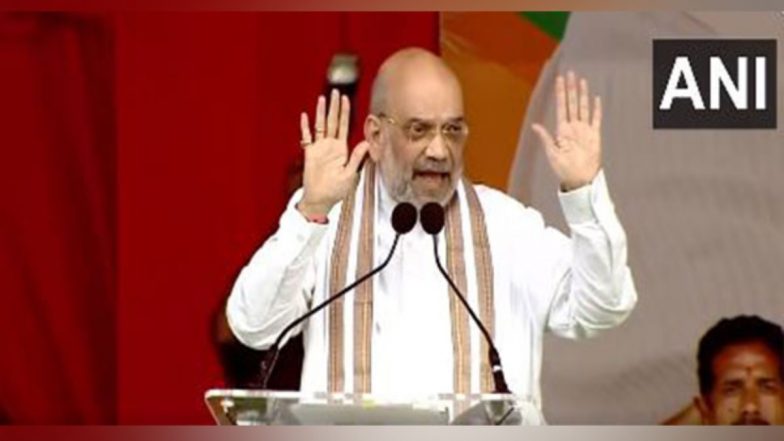 ‘BRS Means Corruption’, Says Amit Shah Ahead of Telangana Assembly Elections 2023 (Watch Video)