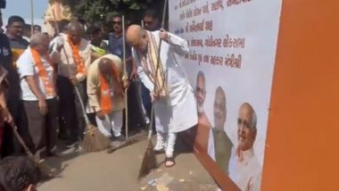 Swachhata Hi Seva 2023 Campaign: From Union Home Minister Amit Shah to BJP Chief JP Nadda Take Part in PM Narendra Modi's Cleanliness Drive (Watch Videos)