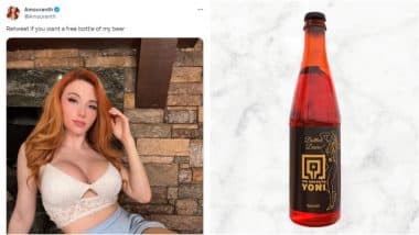 Amouranth Collabs With Polish Brewery 'Yoni' To Make New Beer Flavour Using Her Vaginal Yeast After Experimenting With Fart Jars, Bath Water and Hot Tub Streams!