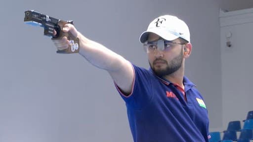 Anish Bhanwala Secures Paris Olympic 2024 Quota in Men's 25m Rapid Fire Pistol Event at Asian Shooting Championships 2023