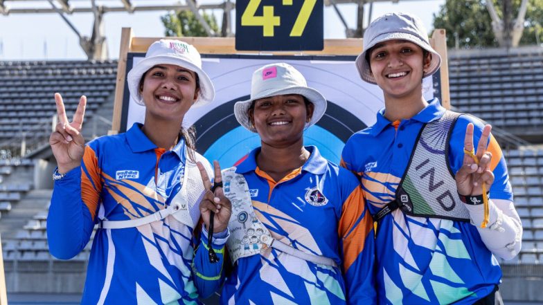 Ankita Bhakat, Bhajan Kaur and Simranjeet Kaur Shine As India Beat Vietnam To Win Bronze Medal in Archery Women’s Recurve Team Event at Asian Games 2023