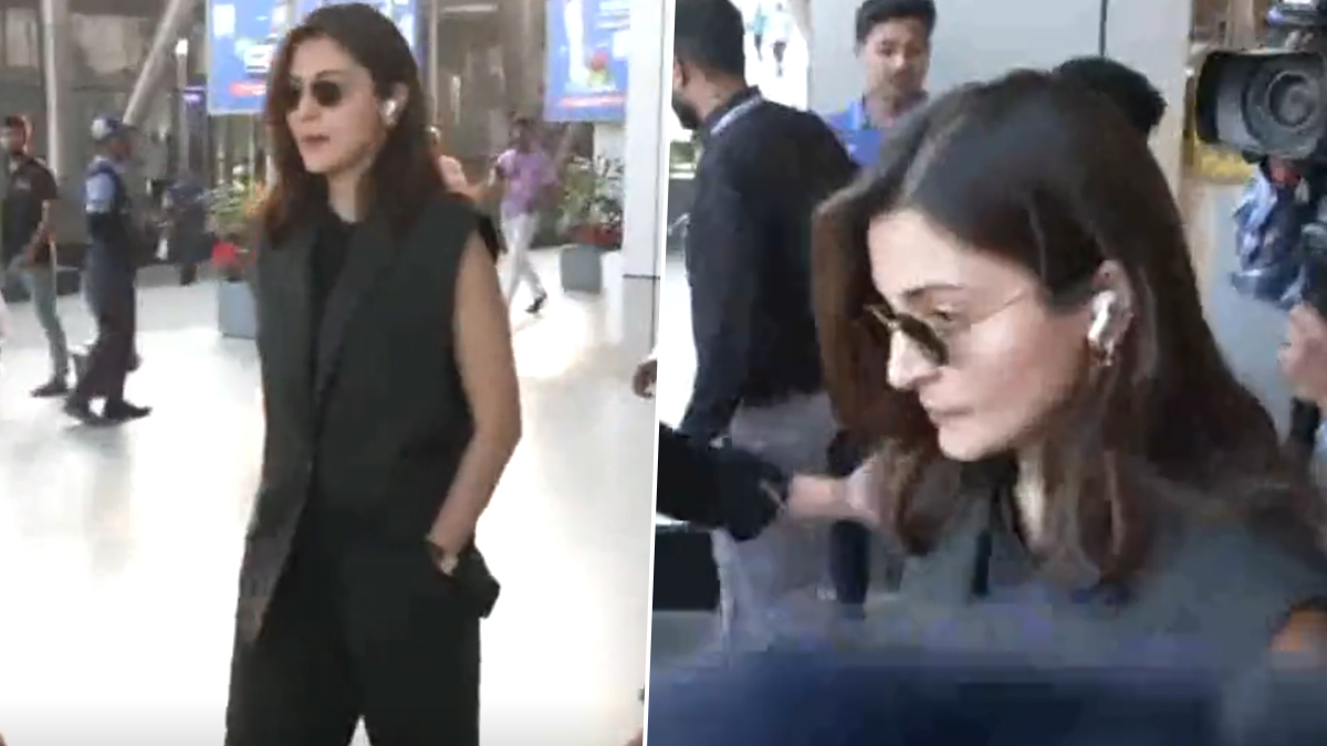 Anushka Sharma Today At The Airport She Arrived Before Viratkohli