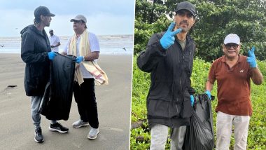 Arjun Rampal Joins Cleanliness Drive in Goa, Actor Cleans Miramar Beach (View Pics)