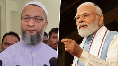 Asaduddin Owaisi Urges PM Narendra Modi to Show Solidarity With Palestinian People Amid Israel-Hamas Conflict (Watch Video)