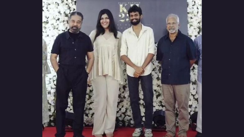 KH 234: Khushboo Sundar Feels Proud As Her Daughter Avantika Sundar Shares Stage With ‘Legends’ Kamal Haasan and Mani Ratnam (See Pic)