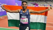 Avinash Sable Wins Gold Medal, Breaks Asian Games Record in Men's 3000m Steeplecase Event in Hangzhou