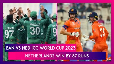 BAN vs NED ICC World Cup 2023 Stat Highlights: Scott Edwards, Paul van Meekeren Shine As Netherlands Register Shock Win Over Bangladesh