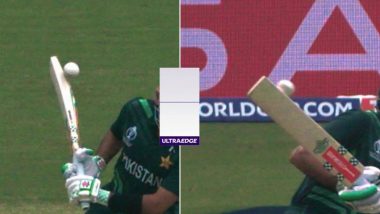 Was Babar Azam Out or Not Out? Netizens Divided Whether Pakistan Captain Edged the Ball Off Hardik Pandya’s Bowling or Not During IND vs PAK CWC 2023 Match