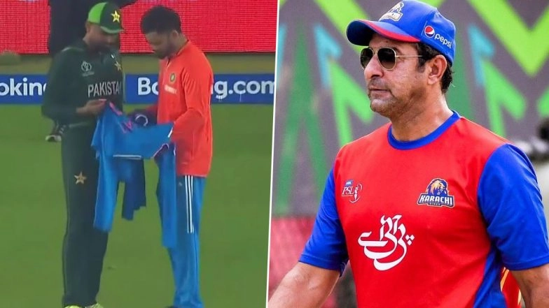 ‘Agar Chache Ke Puttar Ne Keh Diya T-Shirt Chahiye Kohli Ki...’ Wasim Akram Unimpressed With Babar Azam Receiving Signed Jerseys from Virat Kohli After Pakistan's Defeat to India in CWC 2023