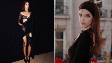 Barbara Palvin Raises Hotness Quotient in Revealing Black Lace Dress (View Pics)