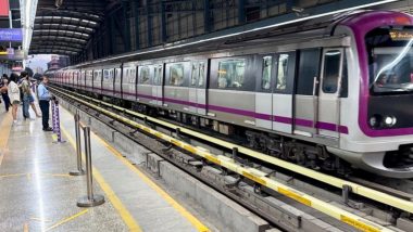 Bengaluru Metro Purple Line Becomes Operational; Train Services From Baiyapanahalli to KR Puram and Kengri to Challaghatta Commence Today (Watch Video)