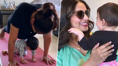 Bipasha Basu’s Workout Pic Featuring Baby Devi Is Loaded With Cuteness! Check Out Actress’ Insta Post