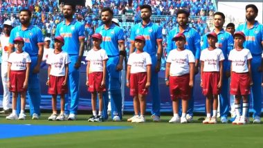 India Team Wears Black Armbands in Memory of Iconic Spinner Bishan Singh Bedi During ICC Cricket World Cup 2023 Match Against England