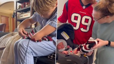 Handicapped Kid Makes Crochet Blanket For His Aunt's Newborn Baby, Heart-Touching Video of His Efforts Goes Viral