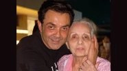 &lsquo;Love You the Most&rsquo;! Bobby Deol Remembers Mother-in-Law Marlene Ahuja on Her Birth Anniversary With a Beautiful Pic