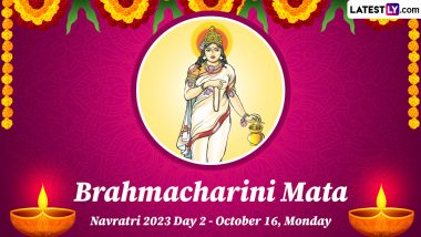 Brahmacharini Puja on Navratri 2023 Day 2: Maa Brahmacharini Mantra, Bhog To Offer and Puja Vidhi for Second Day of Navaratri