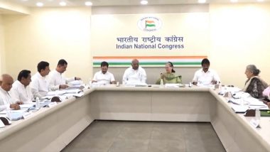 CWC Meeting: Congress Meets To Discuss Upcoming Assembly Elections, OBC Issue, Caste-Based Census (Watch Video)
