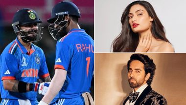 World Cup 2023 IND vs AUS: Athiya Shetty, Ayushmann Khurrana and Other Celebs Rejoice Over Team India's Win By Six Wickets