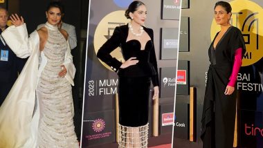 MAMI Film Festival 2023: Priyanka Chopra, Sonam Kapoor, Kareena Kapoor Khan and More Celebs Arrive in Style at the Opening Ceremony (Watch Videos)