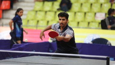 National Games 2023: Chinmaya Somaiya Upsets Second-Seeded Sudhanshu Grover in Men's Singles Table Tennis Second Round